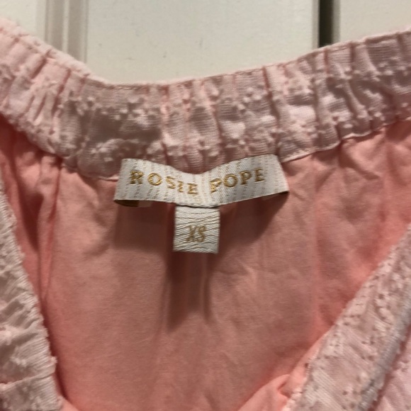 blush light pink maternity off the shoulder dress - Picture 4 of 4